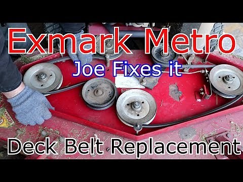 Exmark Metro Deck Belt Replacement How To