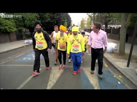 101-year-old Fauja Singh Runs the London Marathon - Horizon: Eat, Fast and Live Longer - BBC