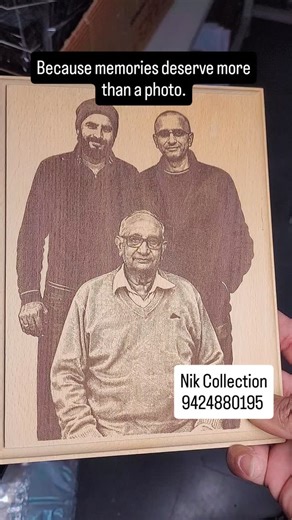 Nik Collection on Instagram: "Laser-engraved wooden pieces that don’t fade, peel, or forget. Just pure craftsmanship + emotions ❤️ Perfect for: ✔️ Anniversaries ✔️ Office gifts ✔️ Brand logos ✔️ Home décor 📲 Message us for bulk & custom orders #EngravedWood #CustomMade #GiftIdeas #Handcrafted #BusinessGifts"
