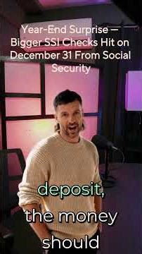 Year-End Surprise — Bigger SSI Checks Hit on December 31 From Social Security