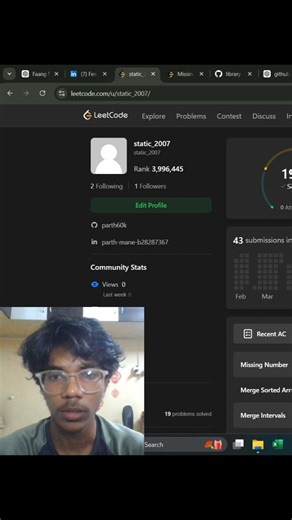 goal - faang on Instagram: "Day 29 of my DSA learning journey 🚀 Today I focused on Arrays and worked on Finding missing and repeating number. ❓“What mistake I made initially” -- I did get the glimpse of optimal solution but was using it wrongly without taking edge cases and not thinking deeply about it(xor method). Approach: 1️⃣ Brute Force – Using nested for loops and checking each element one by one. 2️⃣ Optimal – Can be done using xor and sum of natural nos . I used sum of n. First find sum 