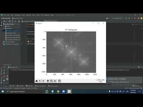 pyDHM - how to use the angular spectrum function to focus complex distributions computationally