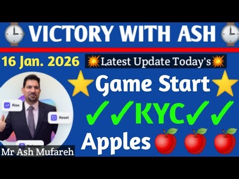 Onpassive Latest Updates ✅ Mr Ash Mufareh 💥 16 Jan. 2026⭐ Game Start 🍎 Victory with Ash 🎉 Vidya Ram