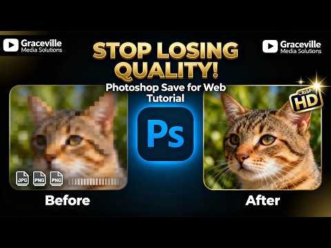 Stop Losing Quality! Save Sharp, Clear Images in Photoshop | Best Export Settings for Social Media.