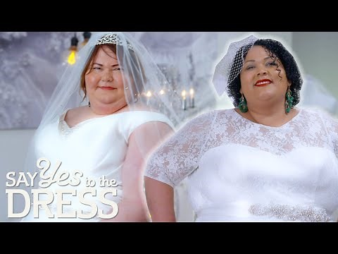 Same-Sex Couple Find Their Perfect Wedding Dresses Together! | Curvy Brides Boutique