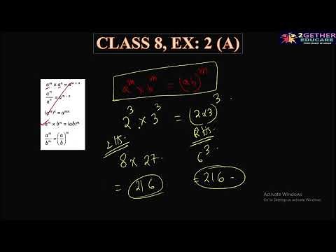 Selina Concise Mathematics, Class 8, ICSE Solutions, Chapter 2 (A), Exponents