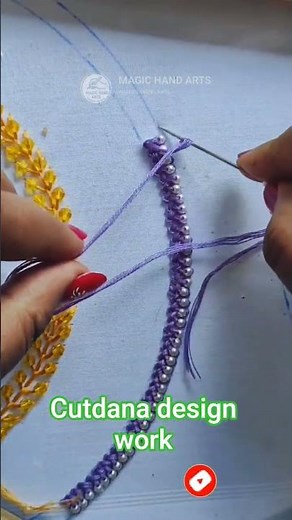 🥰 cutdana design work #handbroidery #embroiderypatterns #embroidery
