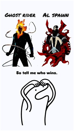 Who actually wins: Ghost Rider or Spawn? #marvel #imagecomics #shorts