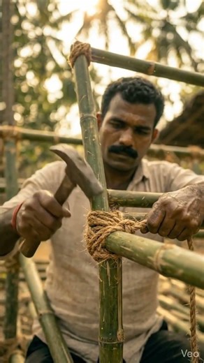 Turning Bamboo Into a Real Vehicle 🚗🎋 (Incredible Craftsmanship)#Shorts #shortsfeed