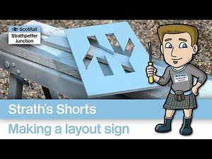 Making a Model Railway Layout Sign