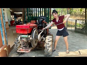 Tractor tire changing procedure