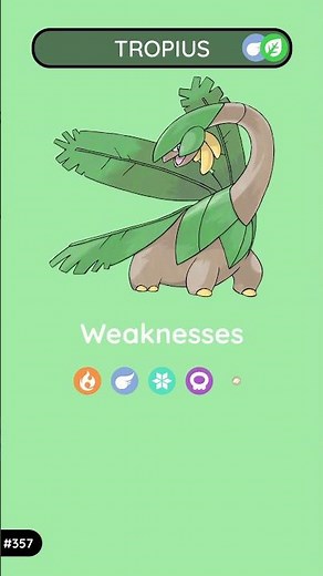 Tropius: The Fruit Pokémon | Poképedia Gen 3
