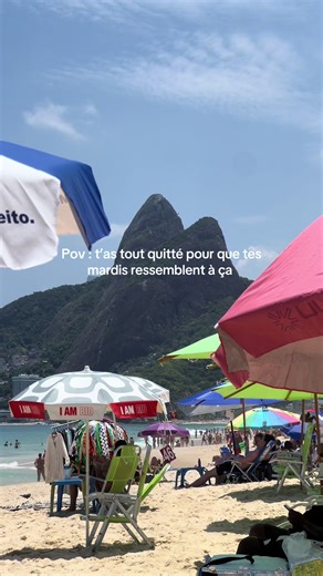 La vie que j’ai décidé de mener #riodejaneiro #brasil #ipanema #praia #bresil