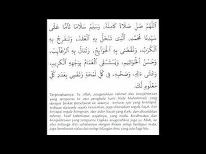 Selawat Tafrijiyyah - Dihilangkan Segala Masalah (100X ulang)