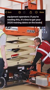 Stay compliant and confident with expert training from JLG. With in-person and virtual options through JLG University, there's never been a better time to get certified. Link in comments to book your dates now 👇 | JLG Industries