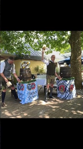 Tapping of the 2025 Oktoberfest beers from Paulaner & Hacker-Pschorr on September 4, 2025, in Kuf...