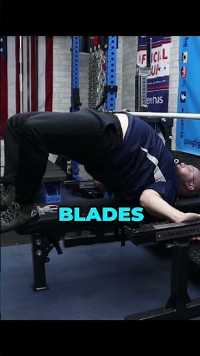 Shoulder Blade Retraction Technique Powerlifting Bench Press #shorts
