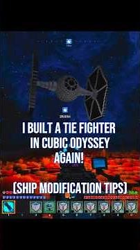 Cubic Odyssey Tie Fighter Build 2.0 (Ship building tips) #cubicodyssey #keymailer