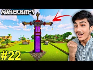 I BUILT the BIGGEST SWORD NETHER PORTAL in MINECRAFT! 🔥 | MINECRAFT GAMEPLAY #22