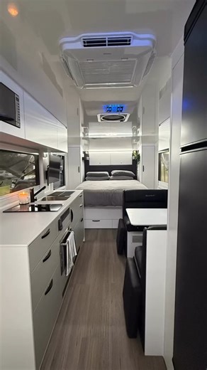Zone RV on Instagram: "All of our caravan designs at Zone RV draw inspiration and technology from our sister companies in the aerospace and marine industries, where we build luxury catamarans, drones and more. Take a look inside @wefound_ourwhy’s new Summit - which is no exception. Built for those who want only the best while exploring remote places, the Summit features a spacious layout, refined interior design and all the off-grid innovations you’d expect from a Zone RV. #AustralianMade #Carav