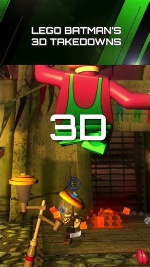 LEGO Batman's 3D Takedowns #lego #batman #funny #gaming #legobatman