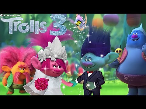 TROLLS 3 BAND TOGETHER Movie scene. Poppy and Branch's wedding in Trolls Band Together Movie 🤩✨| Coo