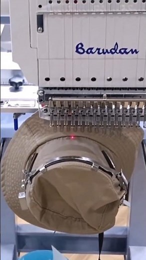 Barudan's NEW bucket hat cap frame- JIAM Show 2024 Barudan Stand