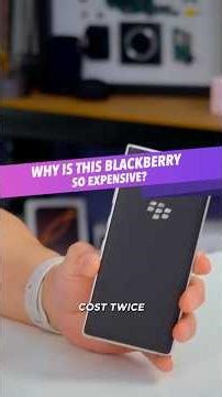 Why is the BlackBerry Key2 so expensive?
