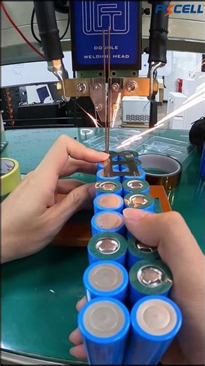 Watching the battery sample making process from a first-person view. #battery #custom #machine