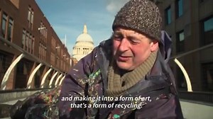 The 57-year-old Ben Wilson has toured London for the past 15 years sculpting and repainting scraps of gum discarded by passers-by Full story: https://www.rappler.com/world/regions/europe/251910-london-chewing-gum-man-fuses-art-with-recycling | Rappler