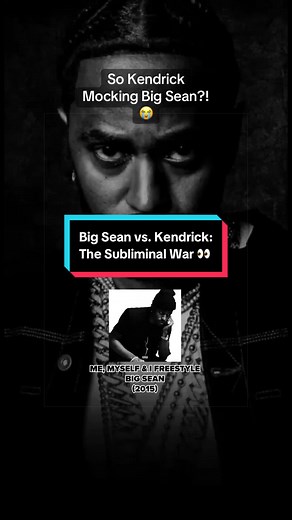 Allegedly Big Sean threw subliminal shots at Kendrick, but Dot had his own way of responding on record 👀 Was Kendrick mocking Sean back? Comment below 👇🏾 #KendrickLamar #BigSean #HipHop #RapBeef #HipHopHistory