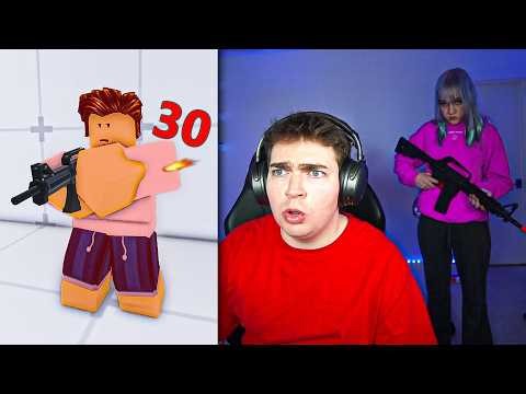 Roblox Rivals, but I actually get hurt