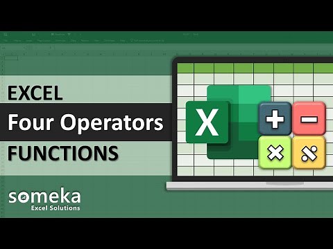 Excel Four Operators Explained with Examples | Training Lesson 1