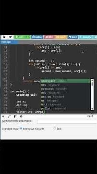 Find the SECOND LARGEST Element in Array using C++ | Most Asked Interview Question 🔥 #cpp #coding