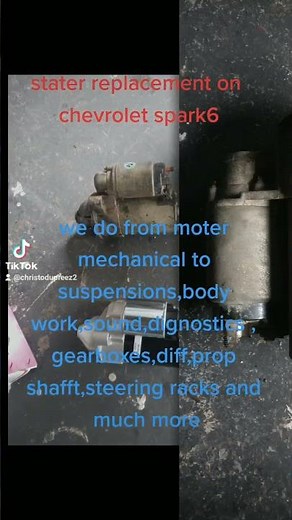 starter replacement on chevrolet spark