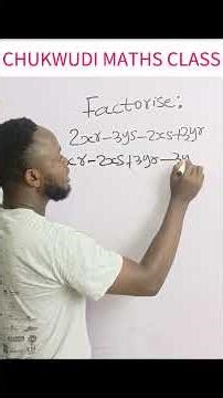 This type of factorization confuses a lot of students