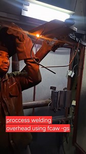 Proccess capping 4G position using electrode T71 -1C #welder #welding #fcaw #weldertraining #foryou | Nampati Tarigan