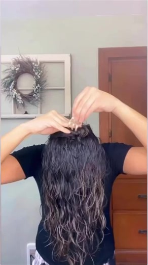 Because the last time I posted it, the video got cut off. Lol. Here is the full thing! Products applied while in the shower on soaking wet hair before I started sectioning. #curly #hairtransformation #hairtutorial #hairtips #hairvolume #hairroutine #hair #hairstyles #wavyhair #curlyhair | Nikki_With_The_Good_Curls
