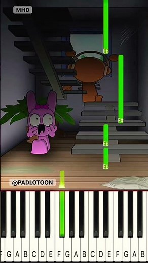 Pinki Got STUCK in Oren’s Monster House?! @PADLOTOON - Piano Tutorial
