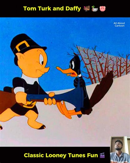 22K views · 915 reactions | Tom Turk and Daffy 旅閭 Daffy Hides a Turkey… Then Gobbles Up Trouble! Looney Tunes Classic | All About Cartoon | Facebook
