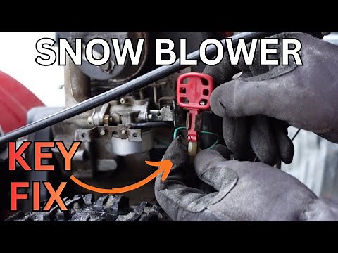Snow Blower Key and Ignition Switch Repair