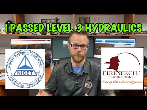NICET TEST PREP - I passed the Level 3 Advanced Hydraulics exam!