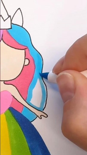How To Draw a Cute Unicorn Princess | Step by step drawing for kids