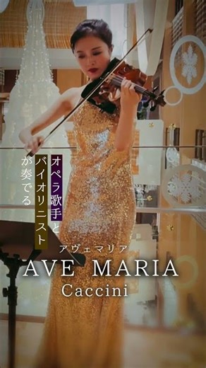 バイオリンとソプラノで奏でる『アヴェ・マリア』カッチーニ Ave Maria Caccini【クリスマス】