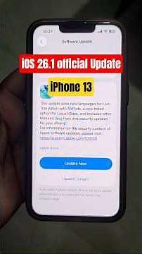iOS 26.1 Stable Update Review on iPhone 13|New Liquid Glass Feature, Text Changes #shorts #iso26.1