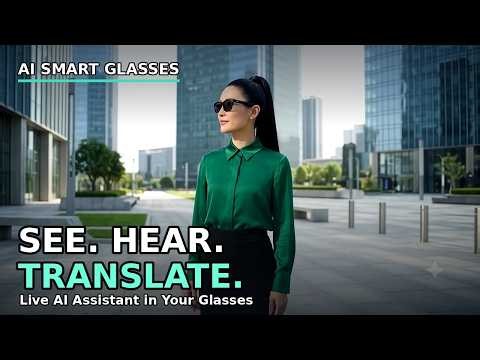 AI Smart Glasses — See, Hear & Translate in Real-Time!👓🔥