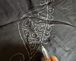 Easy Dress drawing design // free hand drawing design for beginners. | craft.home
