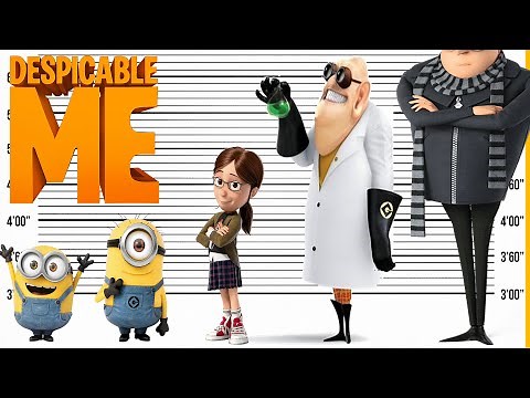 Despicable Me Size Comparison | Minions Character Heights
