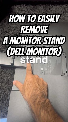 Removing a monitor stand #dell #computer #pc #howto #englishlearning #learnenglish