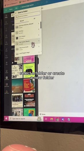 Canva: How to Save Files to a Folder #shorts
